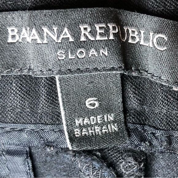 Banana Republic Sloan Side Zipper Slim Fit Ankle Pants in Dark Black Women’s 6 - Picture 8 of 10